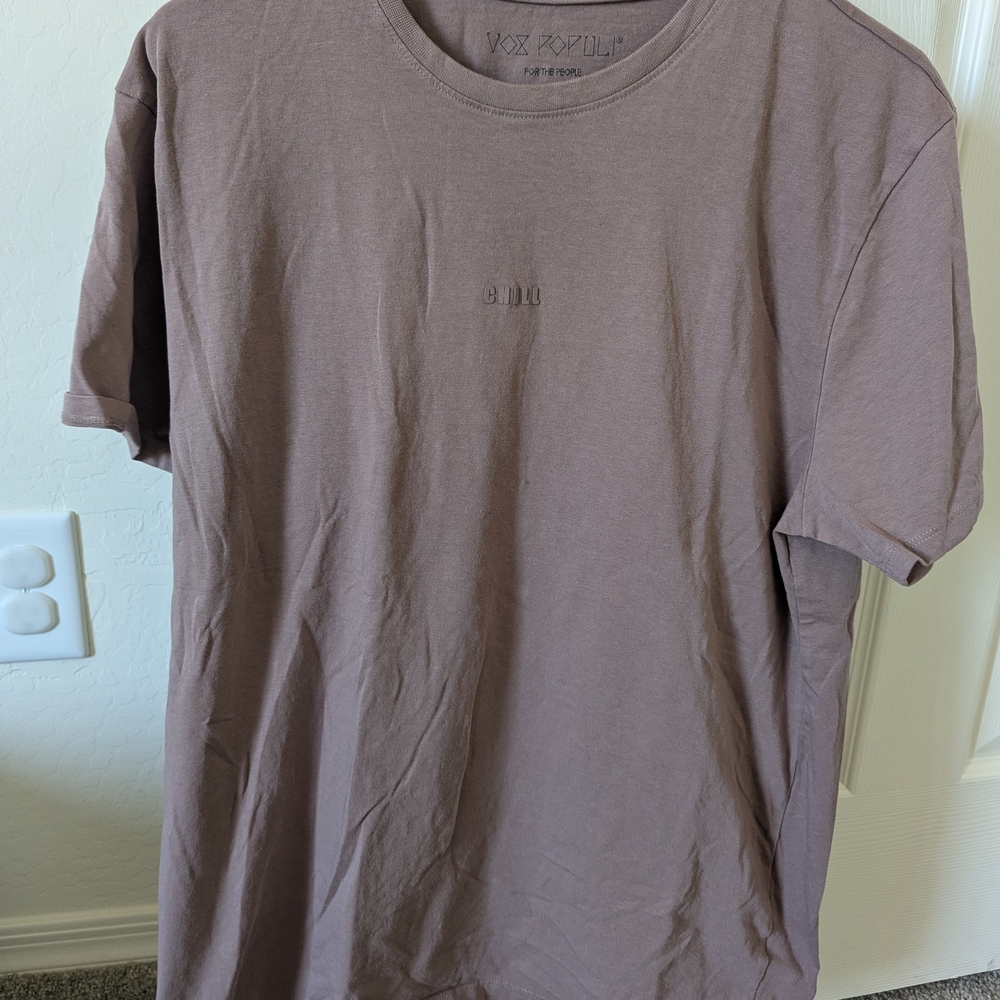 Vox Populi Men's Taupe Short Sleeve Tee
